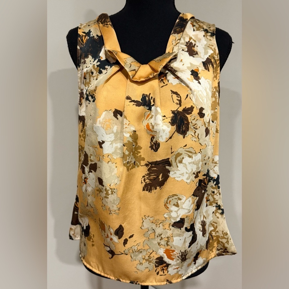 Talbots Petites Sleeveless Floral Top